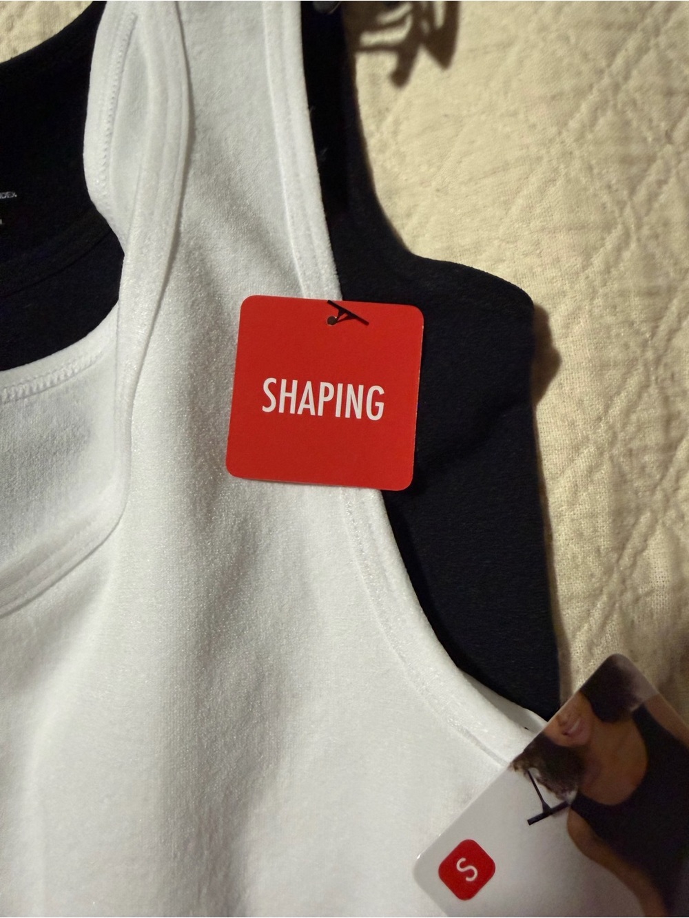Skinnygirl White & Black Seamless Camisole Pair - Picture 4 of 4